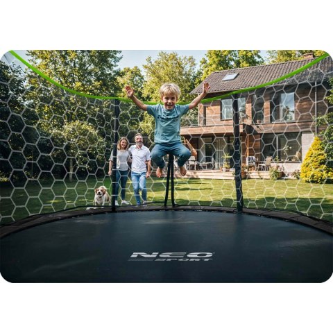Trampolina ogrodowa profilowana 14ft/435cm z siatką wewnętrzną Neo-Sport