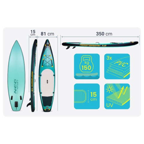 Deska SUP Reefbreak 350 x 81 x 15 cm Neo-Sport 170313