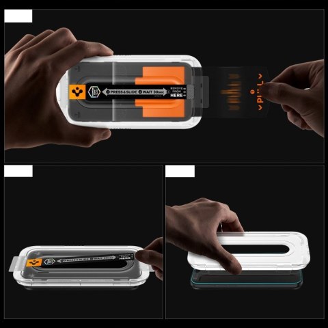 Szkło prywatyzujące z aplikatorem na iPhone 16 Pro / 17 / 17 Pro Glas.TR EZ Fit Pro