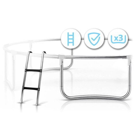 Trampolina ogrodowa profilowana 10ft/312cmz siatką wewnętrzną Neo-Sport