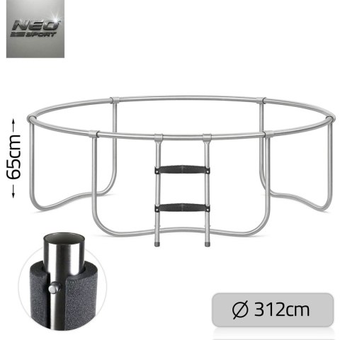 Trampolina ogrodowa profilowana 10ft/312cmz siatką wewnętrzną Neo-Sport