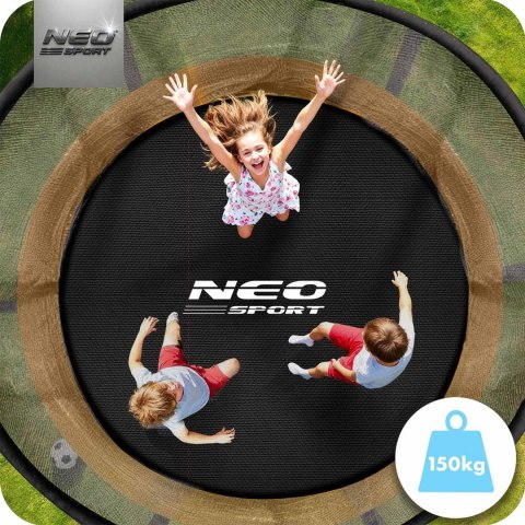 Trampolina ogrodowa profilowana 12ft/374cm z siatką wewnętrzną Neo-Sport