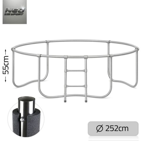 Trampolina ogrodowa profilowana 8ft/252cm z siatką wewnętrzną Neo-Sport