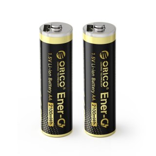 Bateria litowa akumulator AA 1.5 V 2100mWh USB-C - 2 szt.