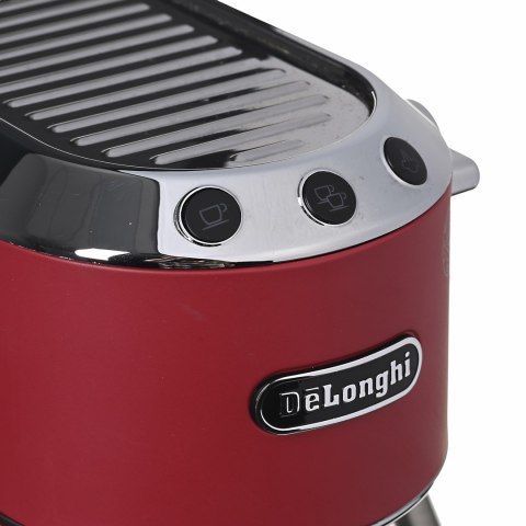 Ekspres kolbowy DeLonghi Dedica Style EC 685.R (1300W; kolor czerwony) (WYPRZEDAŻ)