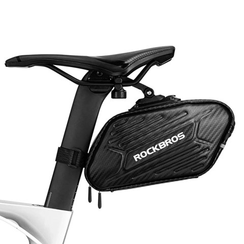 Torba rowerowa podsiodłowa o sztywnej konstrukcji 1.5L - czarna