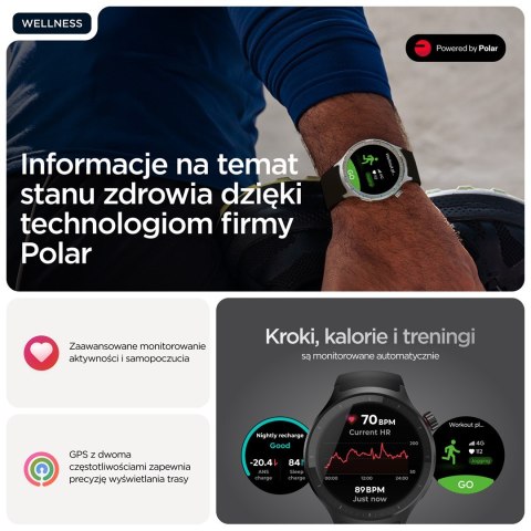 Motorola Moto Watch 512MB Volcanic Ash_Silicone Black (OUTLET)