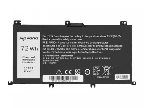 Bateria 357F9 do Dell Inspiron 5577 7557 - 6300 mAh (72 Wh)