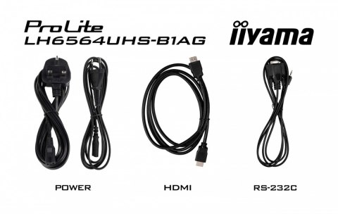 Monitor 65 cali LH6564UHS-B1AG, 24/7,VA,ANDROID14,4K,500cd,5000:1, 2xHDMI ,USB-C,RJ45, RS-232c, IR, 2x10W, 2xUSB, UCHWYT ŚCIE