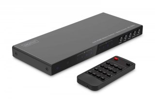Przełącznik/Matrix HDMI 4/2-porty 4K/30Hz UHD HDCP 1.4 audio z pilotem