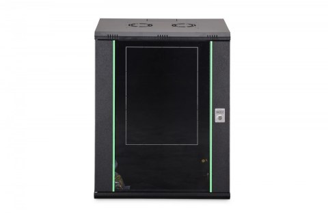 Szafa sieciowa wisząca Dynamic 19" 16U rack 785x600x450mm, drzwi szyba, czarna, niezłożona, 60kg