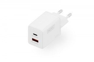 Ładowarka sieciowa GaN II 45W | 1x USB-C, 1x USB-A | PD 3.0, QC 3.0 | Biała