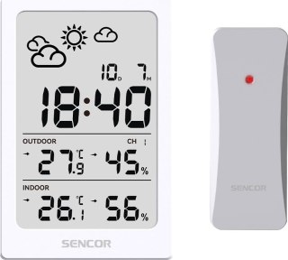 Stacja pogody wielofunkcyjna SWS 2300 W, data, zegar, budzik