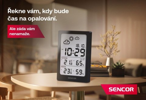 Stacja pogody wielofunkcyjna SWS 2300 W, data, zegar, budzik