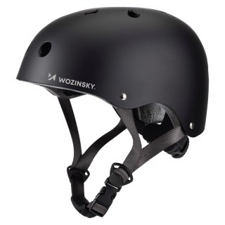 Kask rowerowy BMX hulajnoga lekki 54-58 cm - czarny