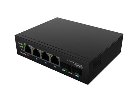 LANBERG SWITCH LIGHT INDUSTRIAL POE 1XBT 3XAT 2XSFP DIN NIEZARZĄDZALNY GIGABIT ETHERNET