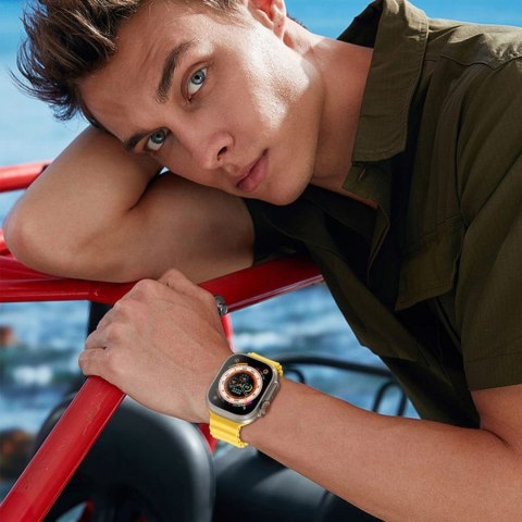 Pasek na Apple Watch 4 / 5 / 6 / 7 / 8 / 9 / SE / Ultra 1 / 2 42/44/45/49 mm IconBand Pro - czarny