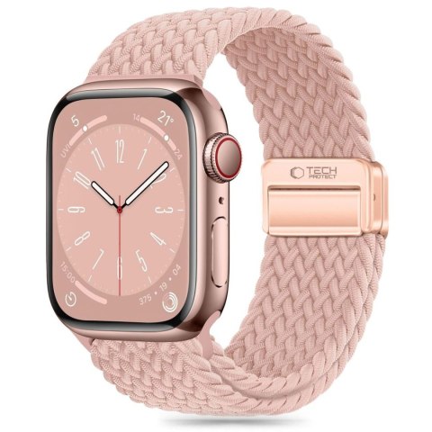 Pasek nylonowy Nylonmag na Apple Watch 4/5/6/7/8/9/SE 38/40/41 mm - różowy