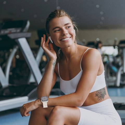 Pasek nylonowy Nylonmag na Apple Watch 4/5/6/7/8/9/SE 38/40/41 mm - różowy