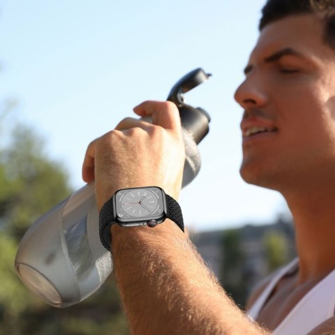 Pasek nylonowy Nylonmag na Apple Watch 4/5/6/7/8/9/SE 38/40/41 mm - różowy