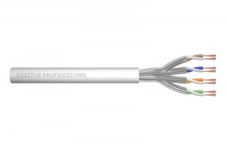Kabel teleinformatyczny patchcordowy kat.6A, U/FTP, linka, AWG 27/7, LSOH, 305m, karton, szary