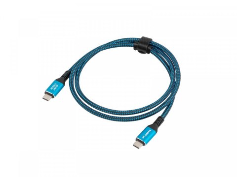 Kabel USB-C M/M USB4 0,5m 240W 8K 60HZ czarno-niebieski