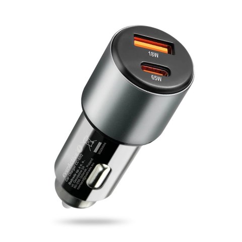Ładowarka samochodowa CC-60Q QC3.0 83W 1X USB + 1X USB-C PD czarna