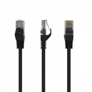 Patch cord Kat.6 UTP 5m czarny