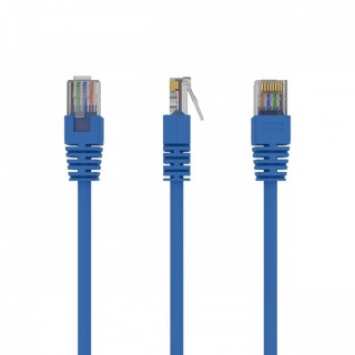 Patch cord kat.5e osłonka zalewana 1.5m niebieski
