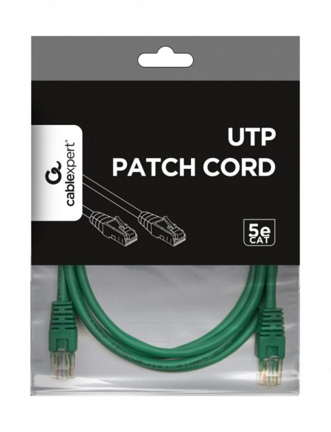 Patch cord kat.5e osłonka zalewana 1.5m zielony