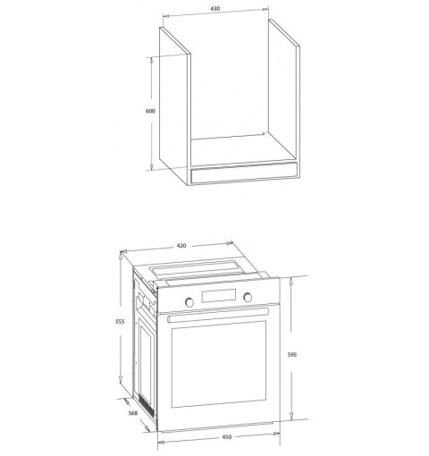 Piekarnik MPM-45-BO-23C 45cm