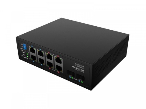Przełącznik ILGE-8P-2S-120 Light Industrial POE 4XBT 4XAT 2XSFP DIN Gigabait Ethernet