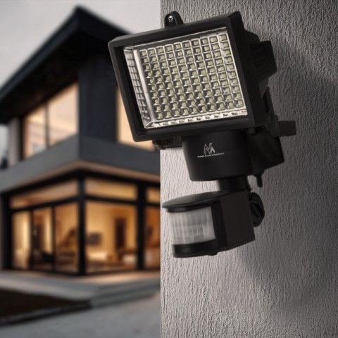Naświetlacz solarny LED z czujnikiem IP44 MCE442