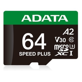 ADATA Speed Plus MicroSDXC 64 GB Class 3 UHS-I/U3 A2 V30