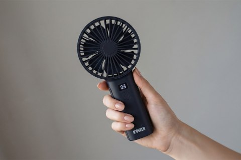 Wentylator ręczno-biurkowy akumulatorowy USB NOVEEN F120