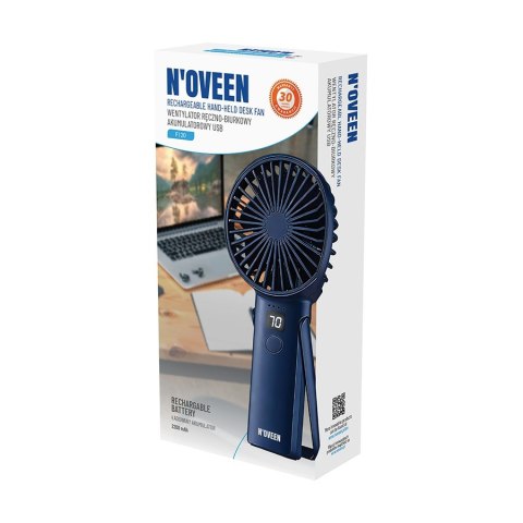 Wentylator ręczno-biurkowy akumulatorowy USB NOVEEN F120