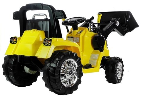 Traktor Koparka Na Akumulator ZP1005 Dla Dzieci Z Ruchomą Łyżką Żółta LEAN CARS