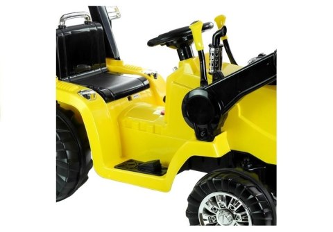 Traktor Koparka Na Akumulator ZP1005 Dla Dzieci Z Ruchomą Łyżką Żółta LEAN CARS
