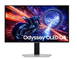 Monitor 27 cali Odyssey G6 OLED 2560x1440 QHD 16:9 2xHDMI 1xDP 2xUSB 3.0 1xUSB-C 0,03ms 500Hz HAS+PIV płaski 3Yd2d (LS27FG604SUX