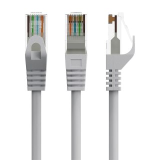 Patch cord Kat.6 UTP 0.25m szary
