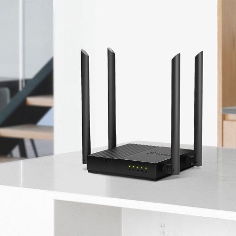Router TP-LINK Archer C64 Obsługa standardu Wi-Fi 802.11ac Wave2 - 867 Mb/s w paśmie 5 GHz i 400 Mb/s w paśmie 2,4 GHz†.