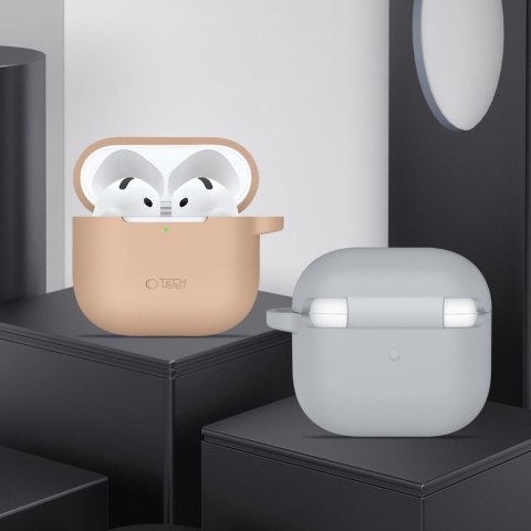 Etui pokrowiec na Apple AirPods 4 Silicone Hook - zielony