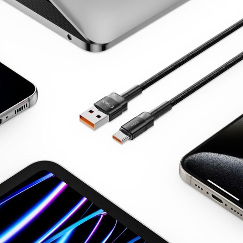 Kabel przewód USB-C - USB-A UltraBoost Evo 100W 5A 1m - czarny