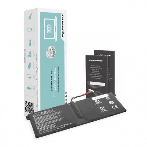 Bateria AC14B3K AC14B7K AC14B8K do Acer E3-111 - 3600 mAh (55 Wh)