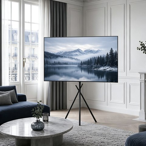 MACLEAN UCHWYT / STOJAK PODŁOGOWY DO TV, 27-55", MAX. VESA 200X200, MAX. 60KG MC-181 B
