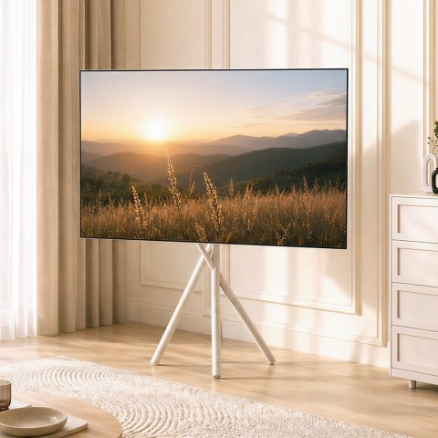 MACLEAN UCHWYT / STOJAK PODŁOGOWY DO TV, 27-55", MAX. VESA 200X200, MAX. 60KG MC-181 W