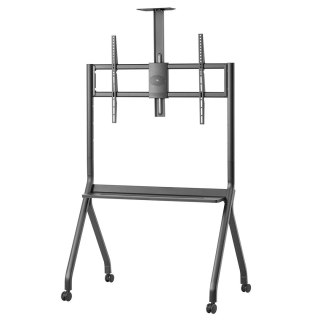 MACLEAN WÓZEK DO TV, PÓŁKA NA KAMERĘ, NA KÓŁKACH, 55-100", MAX. OBCIĄŻENIE 120KG/10KG PÓŁKA, MAX. VESA 900X600 MC-114 B