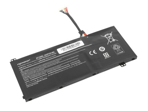 Bateria AC14A8L AC15B7L do Acer VN7 Nitro V15 V17 - 4600 mAh (52 Wh)