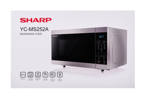 Kuchenka mikrofalowa SHARP YC-MS252AE-S (OUTLET)
