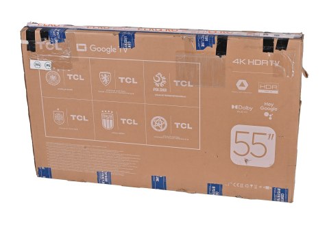 Telewizor TCL 55V6B LED 55'' 4K Ultra HD Google TV Dolby Audio DVB-T2 Czarny (WYPRZEDAŻ)